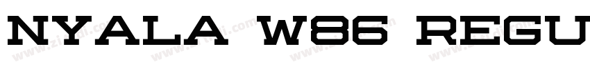 Nyala W86 Regular字体转换